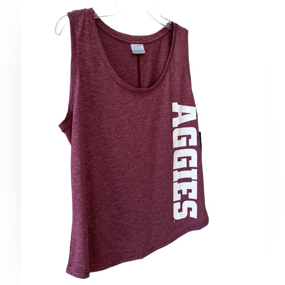 Columbia Maroon Texas A&M Aggies Cades Cape Omni-Wick Tank Top Women’s XL New - Picture 3 of 9